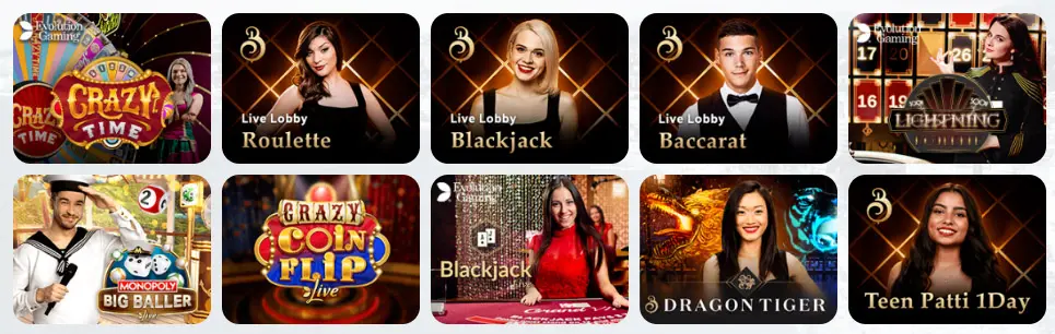 Jeux de casino en direct BETLIVE CASINO
